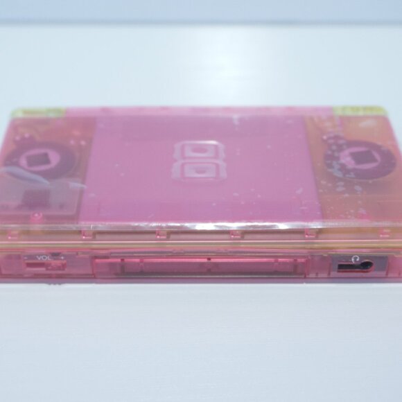 Nintendo DS Lite Transparent Clear Pink & Yellow Lemonade Handheld Game System - Picture 7 of 9